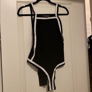 Revolve black and white bodysuit